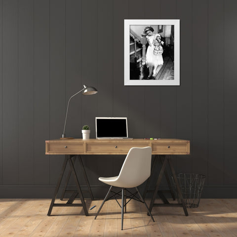 Shirley Temple - Little Princess White Modern Wood Framed Art Print by Hollywood Photo Archive