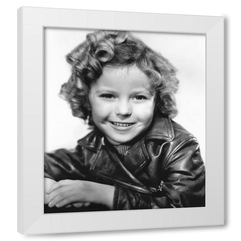 Shirley Temple White Modern Wood Framed Art Print by Hollywood Photo Archive