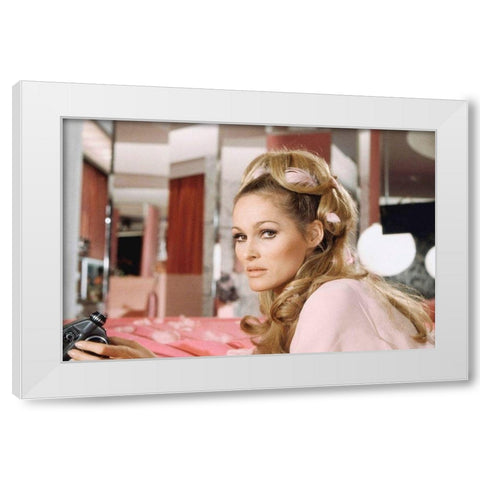 Ursula Andress- Casino Royale White Modern Wood Framed Art Print by Hollywood Photo Archive