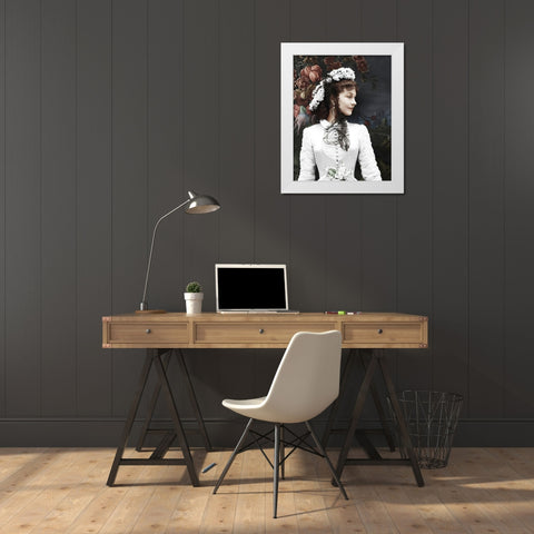 Vivian Leigh White Modern Wood Framed Art Print by Hollywood Photo Archive