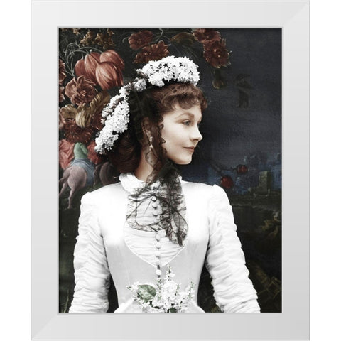 Vivian Leigh White Modern Wood Framed Art Print by Hollywood Photo Archive