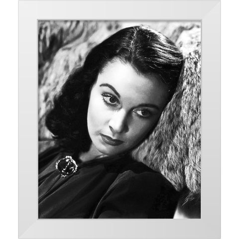 Vivian Leigh White Modern Wood Framed Art Print by Hollywood Photo Archive