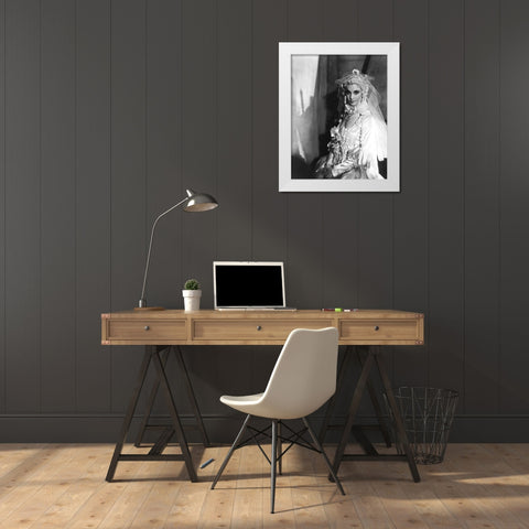 Vivian Leigh White Modern Wood Framed Art Print by Hollywood Photo Archive