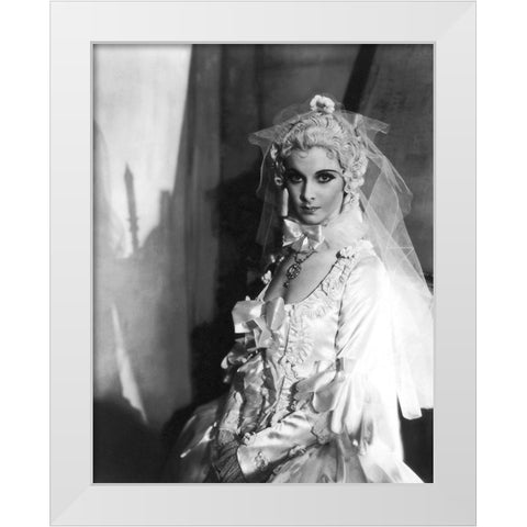Vivian Leigh White Modern Wood Framed Art Print by Hollywood Photo Archive