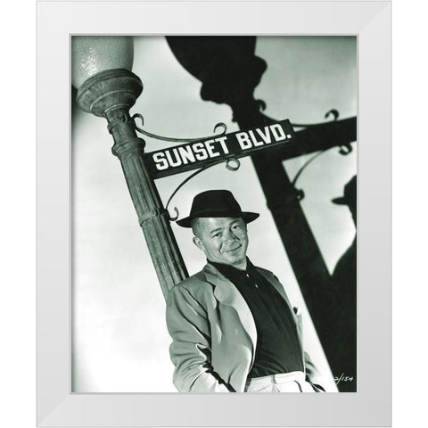 Billy Wilder Director - Sunset Boulevard White Modern Wood Framed Art Print by Hollywood Photo Archive