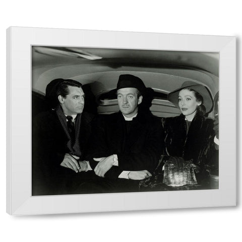 Cary Grant - The Bishops Wife White Modern Wood Framed Art Print by Hollywood Photo Archive