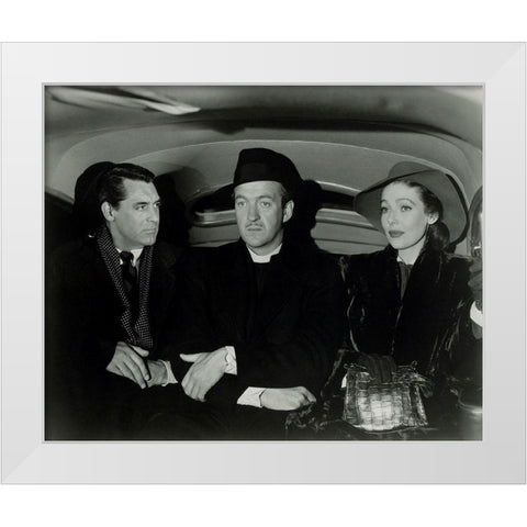 Cary Grant - The Bishops Wife White Modern Wood Framed Art Print by Hollywood Photo Archive