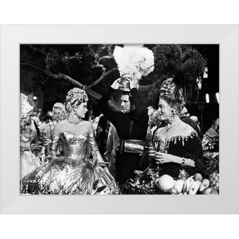 Cary Grant - To Catch A Thief White Modern Wood Framed Art Print by Hollywood Photo Archive