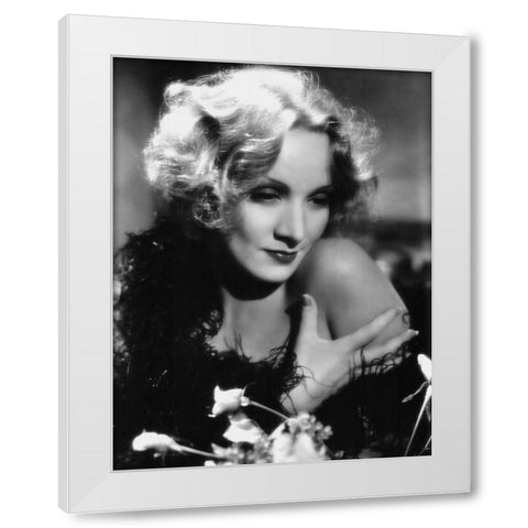 Marlene Dietrich - Shanghai Express White Modern Wood Framed Art Print by Hollywood Photo Archive