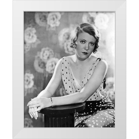 Ruth Chatterton - Frisco Jenny White Modern Wood Framed Art Print by Hollywood Photo Archive