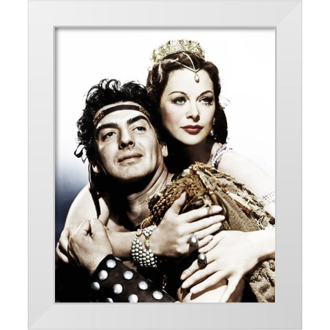 Victor Mature White Modern Wood Framed Art Print by Hollywood Photo Archive