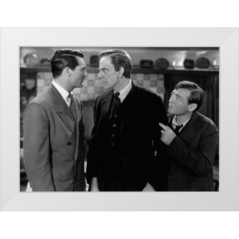 Cary Grant - Arsenic and Old Lace White Modern Wood Framed Art Print by Hollywood Photo Archive