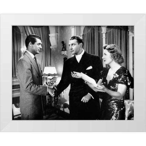 Cary Grant White Modern Wood Framed Art Print by Hollywood Photo Archive
