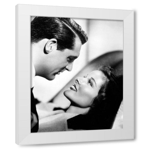 Cary Grant - Bringing Up Baby White Modern Wood Framed Art Print by Hollywood Photo Archive