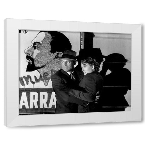 Cary Grant White Modern Wood Framed Art Print by Hollywood Photo Archive