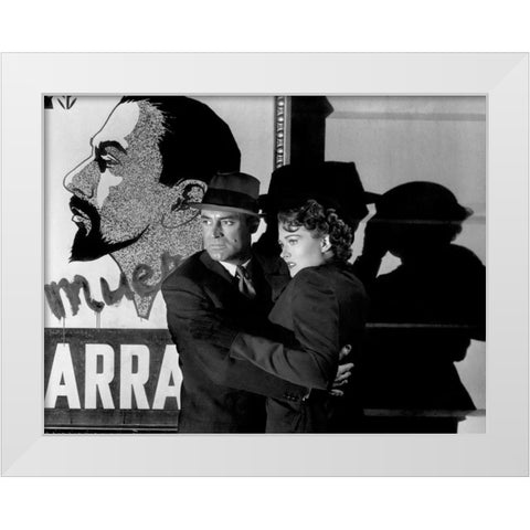 Cary Grant White Modern Wood Framed Art Print by Hollywood Photo Archive