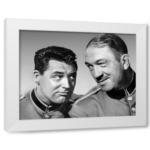 Cary Grant  - Gunga Din White Modern Wood Framed Art Print by Hollywood Photo Archive