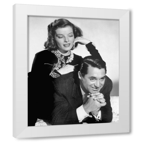 Cary Grant White Modern Wood Framed Art Print by Hollywood Photo Archive
