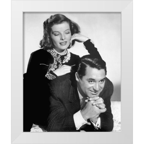 Cary Grant White Modern Wood Framed Art Print by Hollywood Photo Archive