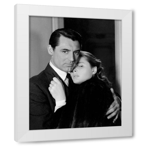 Cary Grant White Modern Wood Framed Art Print by Hollywood Photo Archive