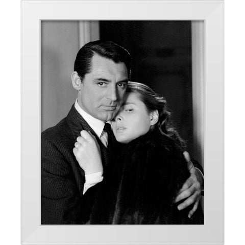 Cary Grant White Modern Wood Framed Art Print by Hollywood Photo Archive
