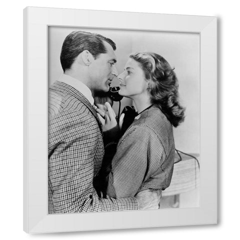 Cary Grant White Modern Wood Framed Art Print by Hollywood Photo Archive