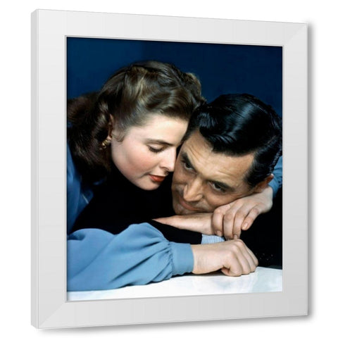 Cary Grant White Modern Wood Framed Art Print by Hollywood Photo Archive