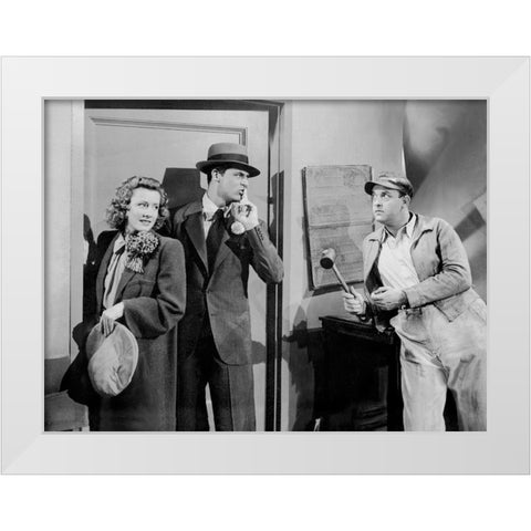 Cary Grant White Modern Wood Framed Art Print by Hollywood Photo Archive