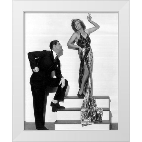 Cary Grant White Modern Wood Framed Art Print by Hollywood Photo Archive