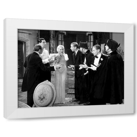 Cary Grant White Modern Wood Framed Art Print by Hollywood Photo Archive