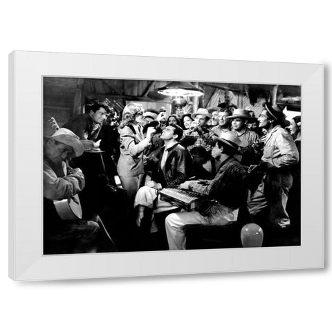 Cary Grant White Modern Wood Framed Art Print by Hollywood Photo Archive