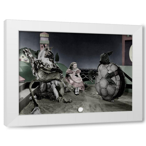 Alice in Wonderland, 1933 White Modern Wood Framed Art Print by Hollywood Photo Archive
