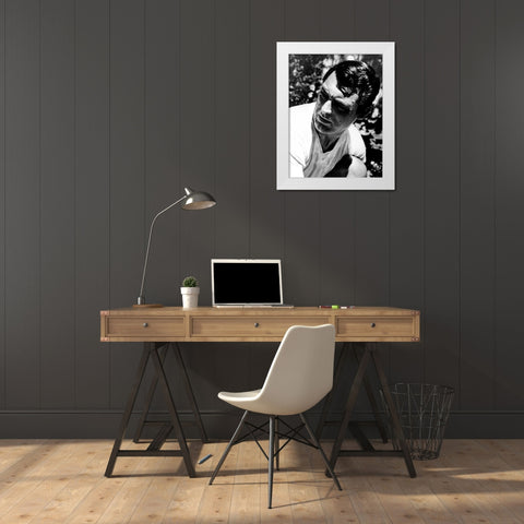 Cary Grant White Modern Wood Framed Art Print by Hollywood Photo Archive