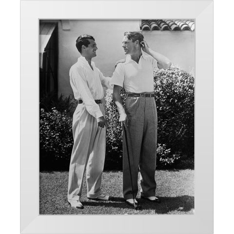 Cary Grant White Modern Wood Framed Art Print by Hollywood Photo Archive