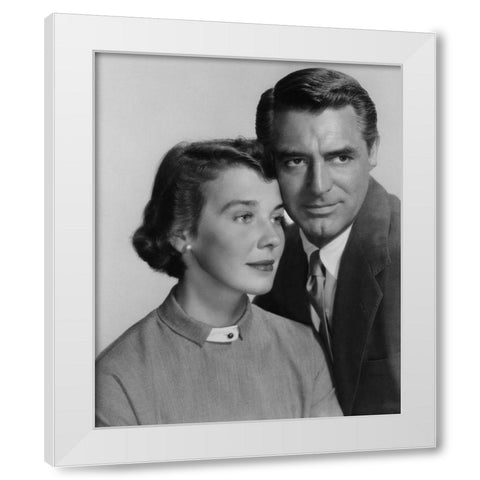 Cary Grant - Room For One More White Modern Wood Framed Art Print by Hollywood Photo Archive