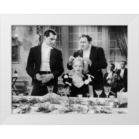 Cary Grant - The Toast of New York White Modern Wood Framed Art Print by Hollywood Photo Archive