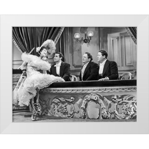 Cary Grant - The Toast of New York White Modern Wood Framed Art Print by Hollywood Photo Archive