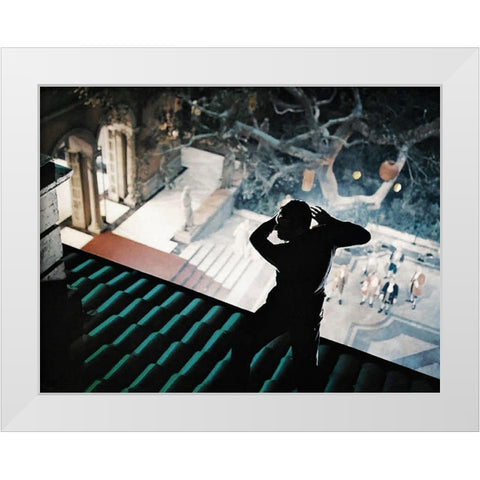 Cary Grant - To Catch A Thief White Modern Wood Framed Art Print by Hollywood Photo Archive