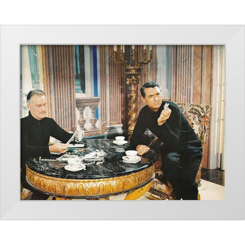 Cary Grant - To Catch A Thief White Modern Wood Framed Art Print by Hollywood Photo Archive
