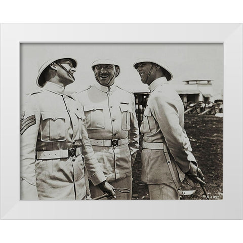 Cary Grant - Gunga Din White Modern Wood Framed Art Print by Hollywood Photo Archive