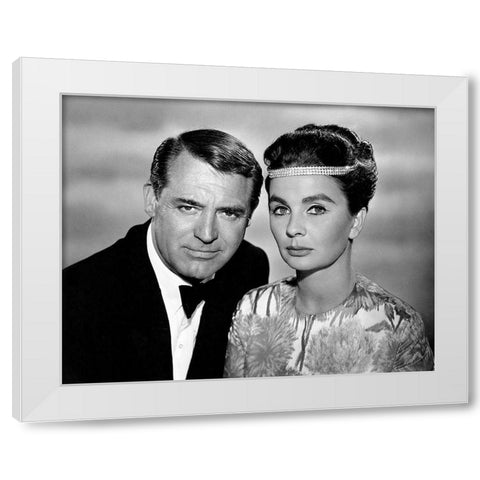 Cary Grant - The Grass is Greener White Modern Wood Framed Art Print by Hollywood Photo Archive