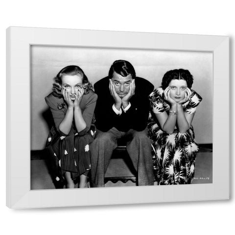 Cary Grant - In Name Only White Modern Wood Framed Art Print by Hollywood Photo Archive