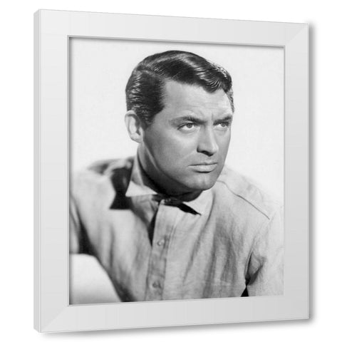 Cary Grant - The Talk of the Town White Modern Wood Framed Art Print by Hollywood Photo Archive