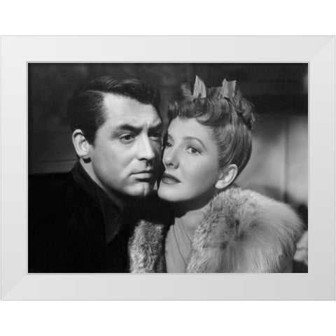 Cary Grant - The Talk of the Town White Modern Wood Framed Art Print by Hollywood Photo Archive