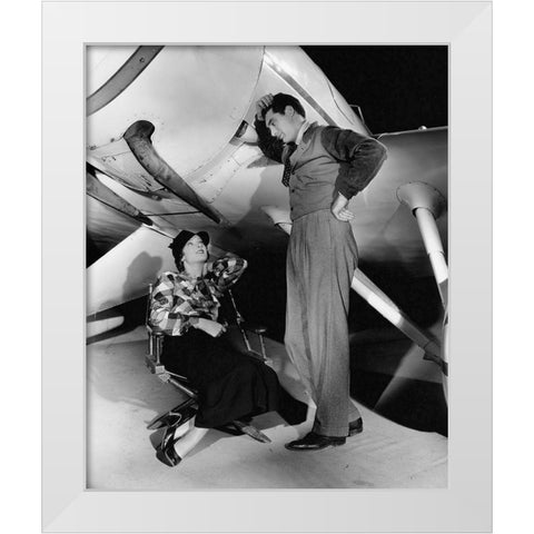 Cary Grant - The Talk of the Town White Modern Wood Framed Art Print by Hollywood Photo Archive