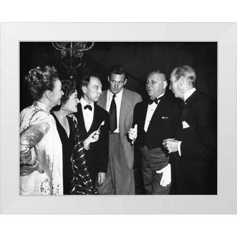 Sunset Boulevard White Modern Wood Framed Art Print by Hollywood Photo Archive