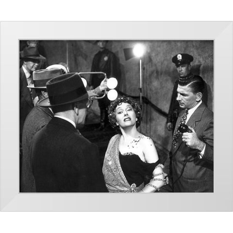 Sunset Boulevard - Im Ready For My Closeup White Modern Wood Framed Art Print by Hollywood Photo Archive