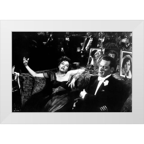 Sunset Boulevard White Modern Wood Framed Art Print by Hollywood Photo Archive