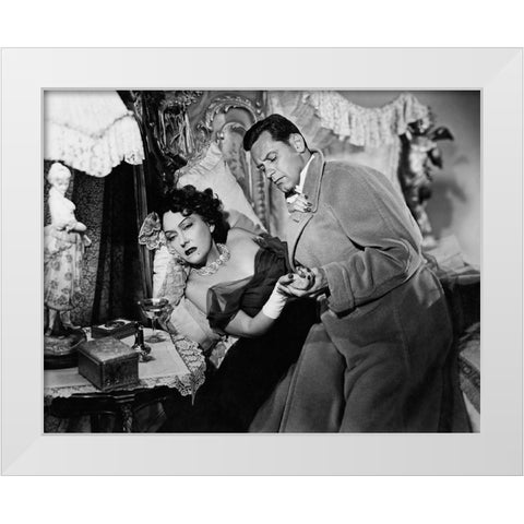 Sunset Boulevard White Modern Wood Framed Art Print by Hollywood Photo Archive