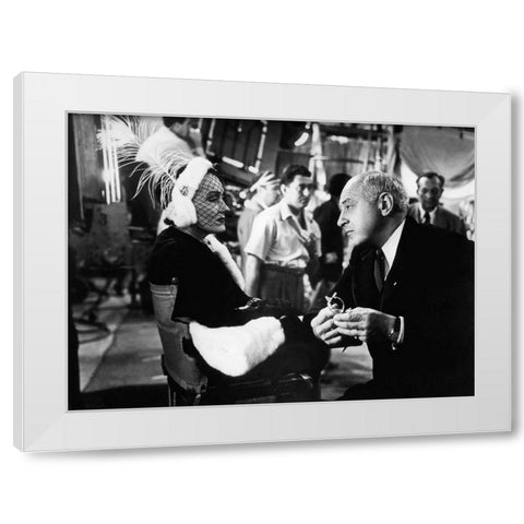 Sunset Boulevard White Modern Wood Framed Art Print by Hollywood Photo Archive
